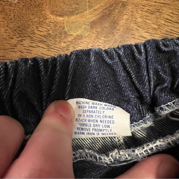 Vintage 90's Y2K 6-9 Month Baby Jeans With Stretchy Waist And Sneaker Footies - Picture 6 of 6